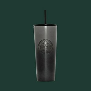 Black Glitter Gradient Stainless Steel Cold Cup
